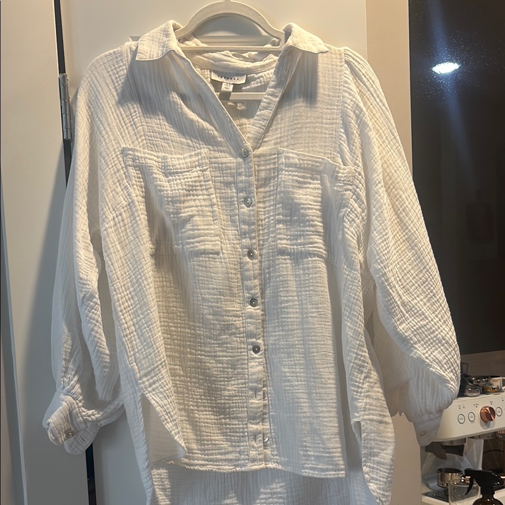 White Button down